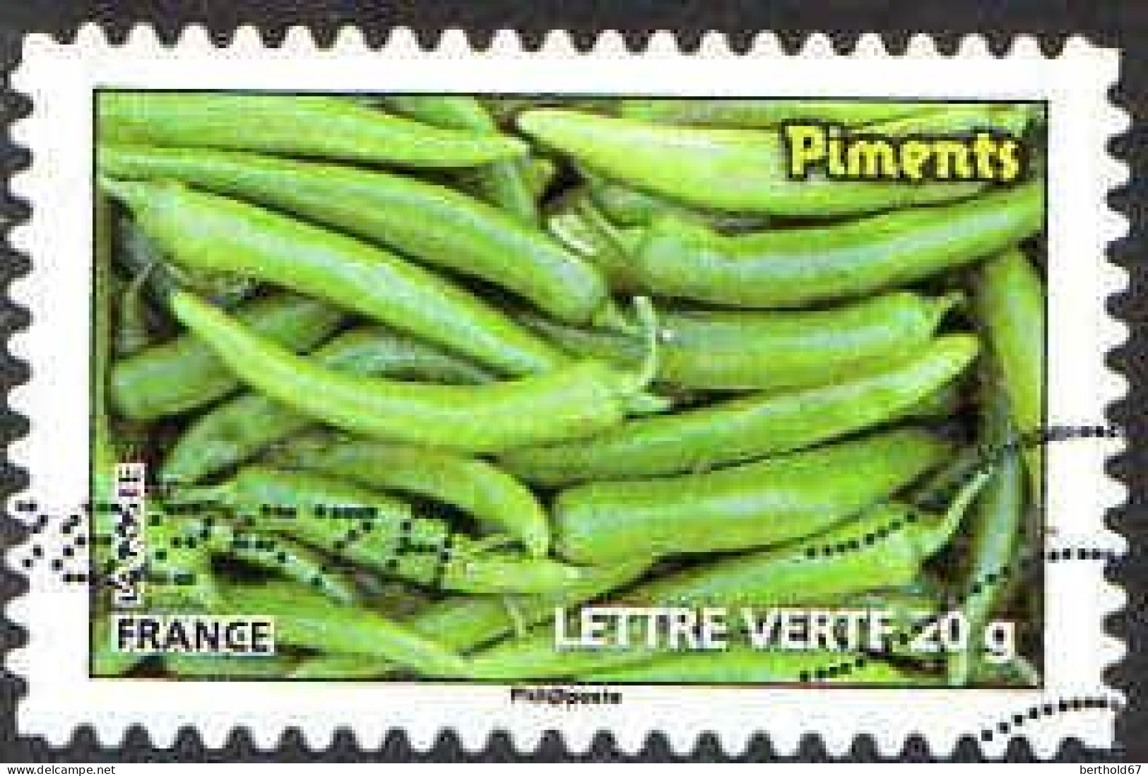 France Poste AA Obl Yv: 741 Mi:5404 Piments (Obl.mécanique) (Thème) - Legumbres