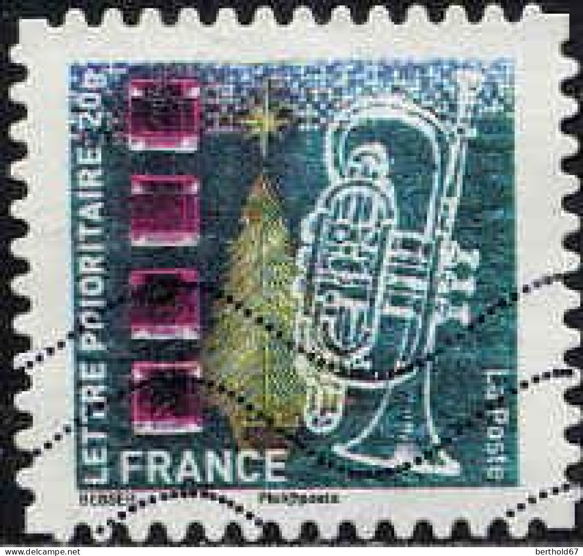 France Poste AA Obl Yv: 505 Mi:5007 Trompette (Lign.Ondulées) (Thème) - Muziek
