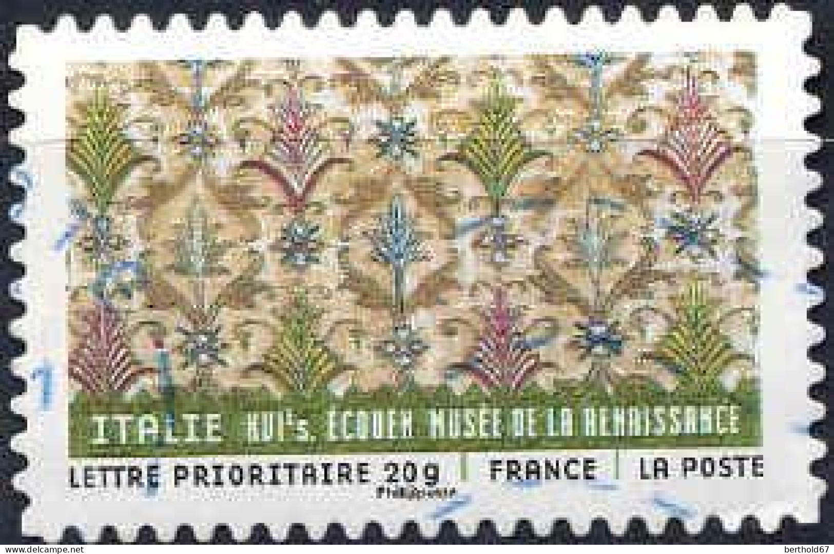 France Poste AA Obl Yv: 515 Mi:5030 Italie Ecouen Musée De La Renaissance (Lign.Ondulées) (Thème) - Textiles