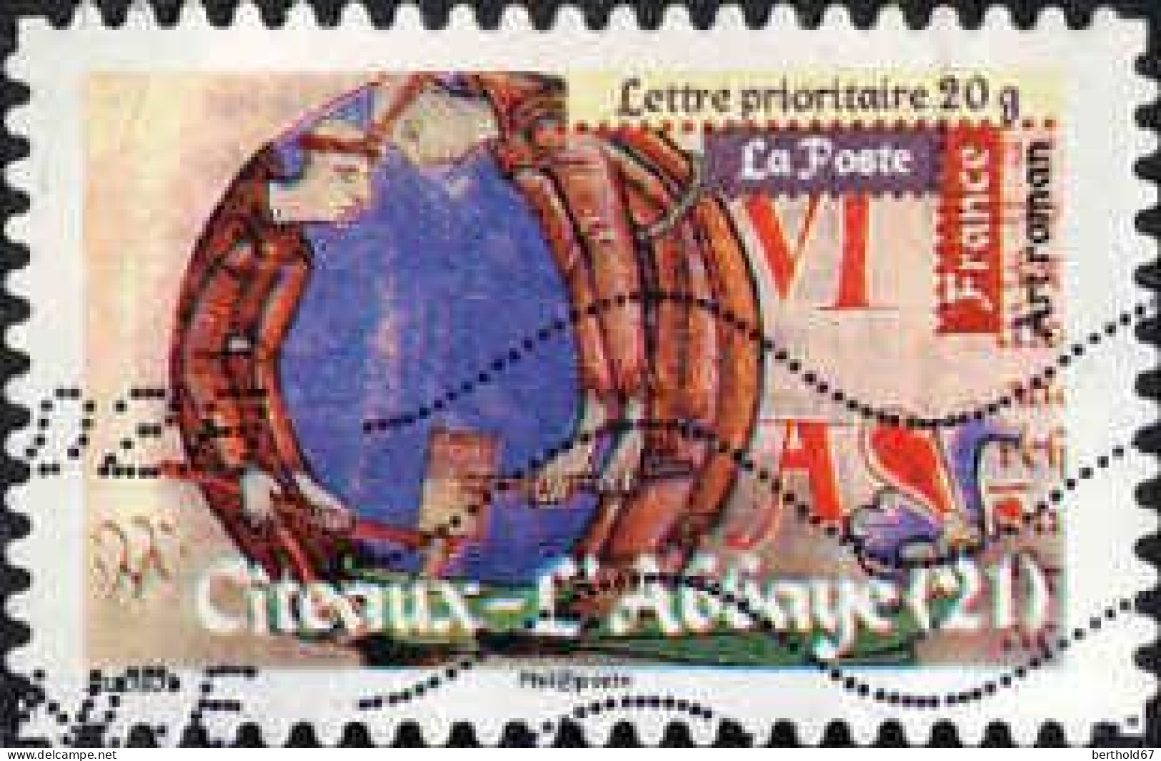 France Poste AA Obl Yv: 460 Mi:4931I Art Roman Citeaux-L'abbaye (Lign.Ondulées) (Thème) - Otros & Sin Clasificación