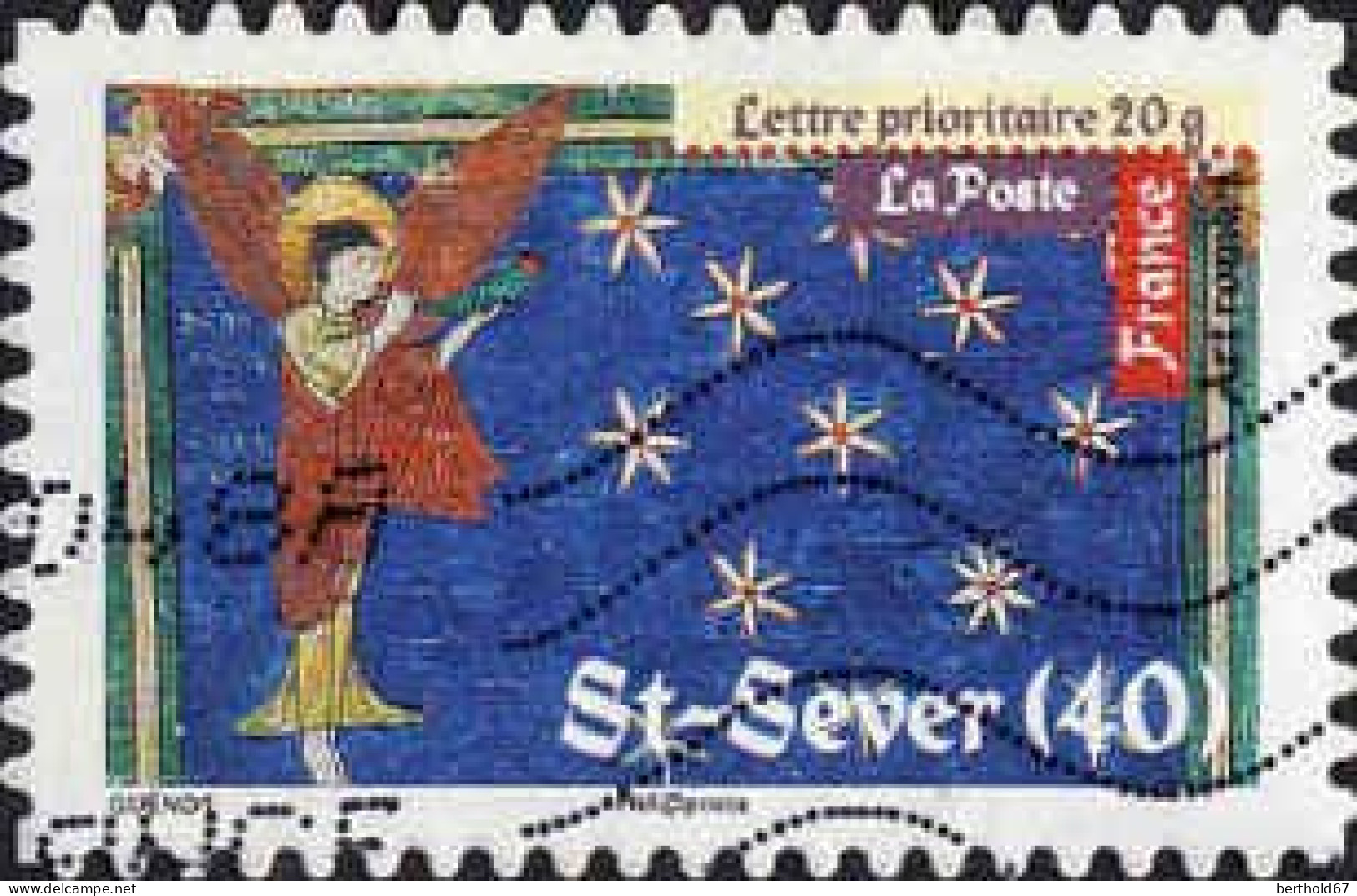 France Poste AA Obl Yv: 457 Mi:4928I Art Roman St-Sever (Lign.Ondulées) (Thème) - Sonstige & Ohne Zuordnung