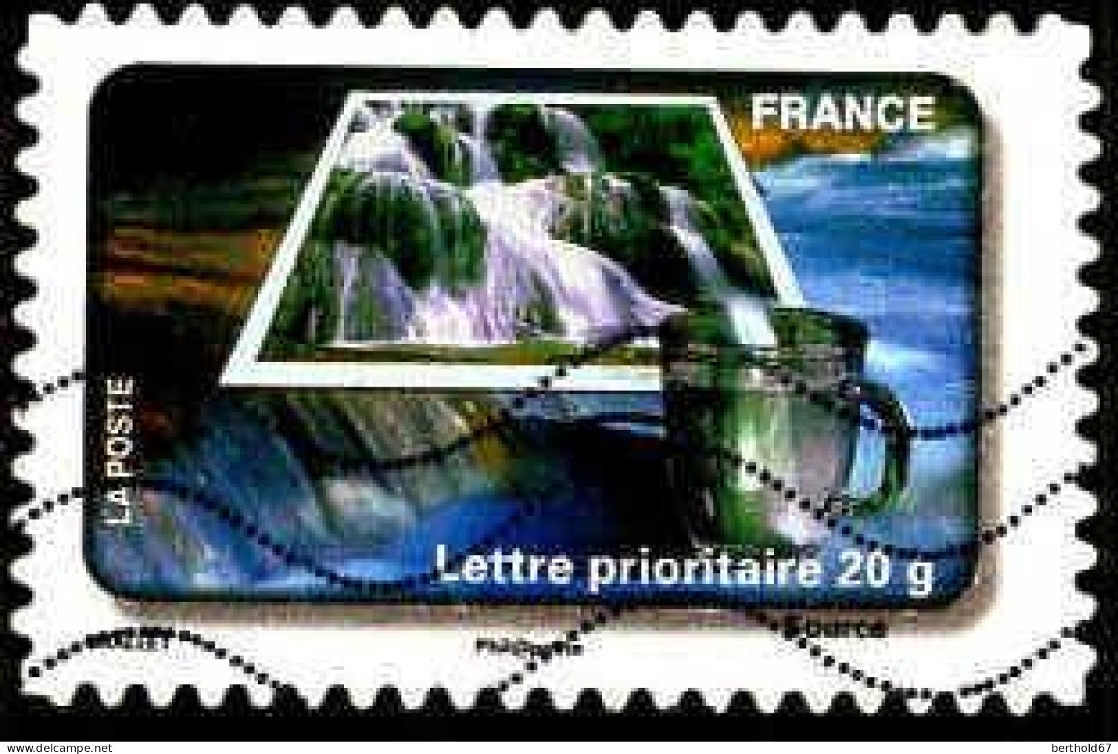 France Poste AA Obl Yv: 406 Mi:4827 Source (Lign.Ondulées) (Thème) - Wasser