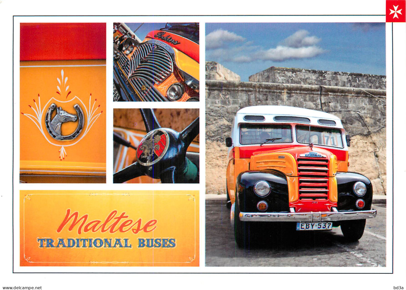  MALTE  MALTA  TRADITIONAL BUSES - Malta