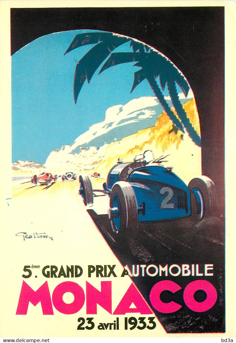  MONACO  GRAND PRIX AUTOMOBILE 1933  REPRODUCTION - Multi-vues, Vues Panoramiques