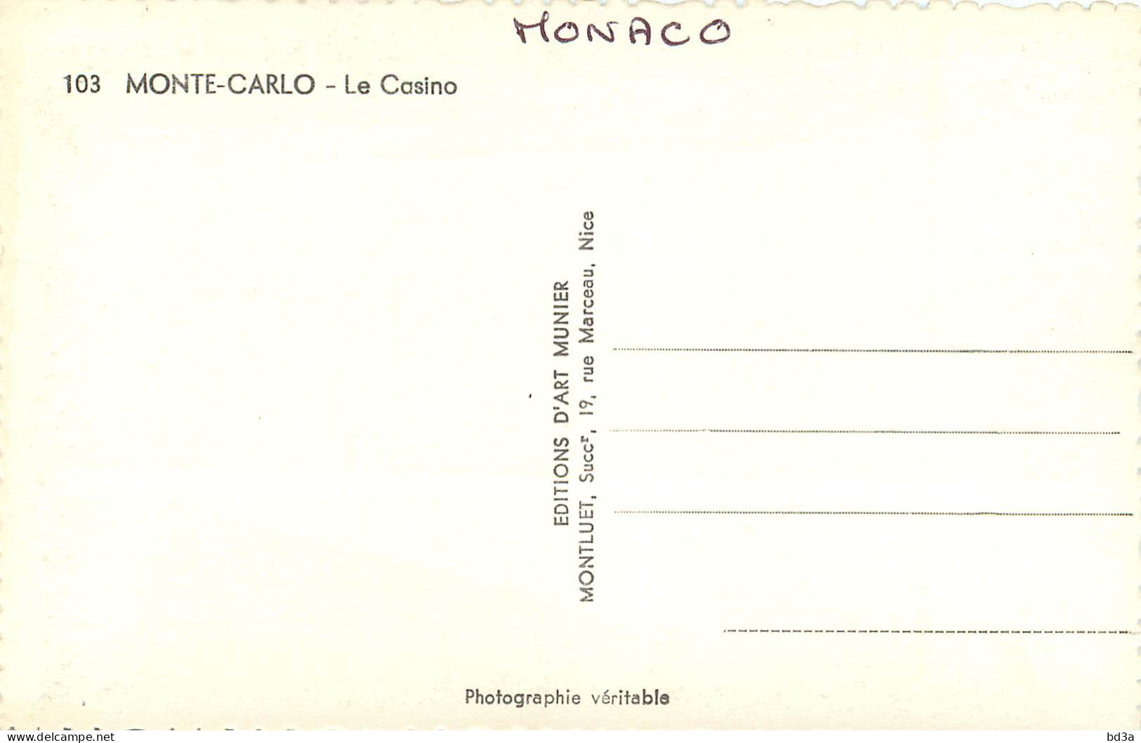  MONACO  MONTE CARLO  LE CASINO - Casino
