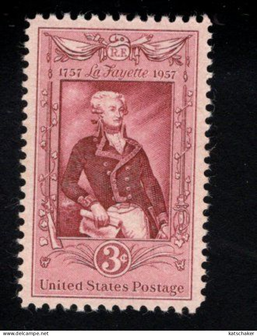 2004368888 1957 SCOTT 1097 (XX) POSTFRIS MINT NEVER HINGED  - Lafayette Bicentenary - Nuevos