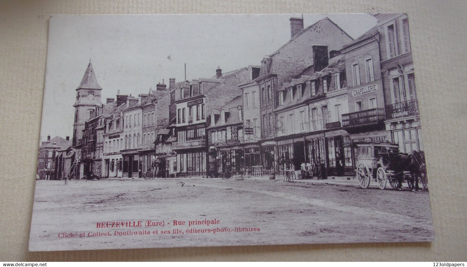 27 EURE BEUZEVILLE RUE  PRINCIPALE  DOUTHWAITE EDIT - Autres & Non Classés