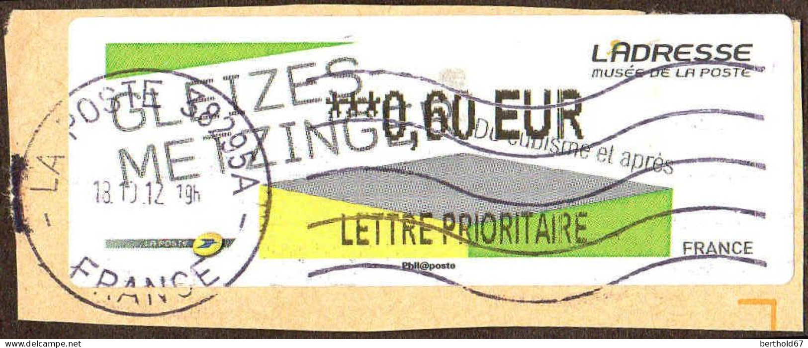 France Lisa Obl 2004 Gleizes Metzinger (TB Cachet Rond) ***0,60 EUR Sur Fragment - 2010-... Illustrated Franking Labels