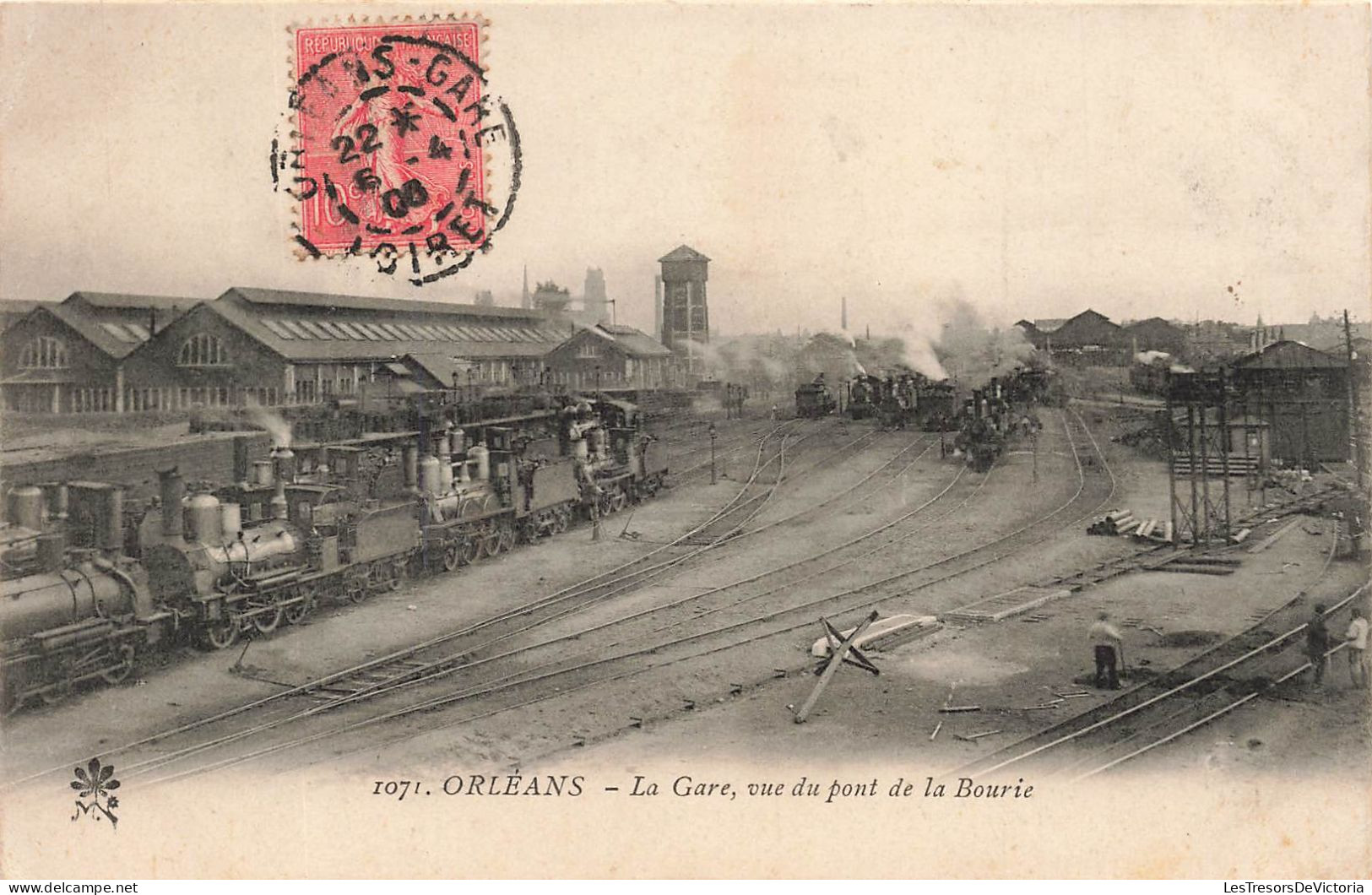 FRANCE - Orléans - La Gare - Vue Du Pont De La Bourie - Trains - Chemin De Fer - Carte Postale Ancienne - Orleans