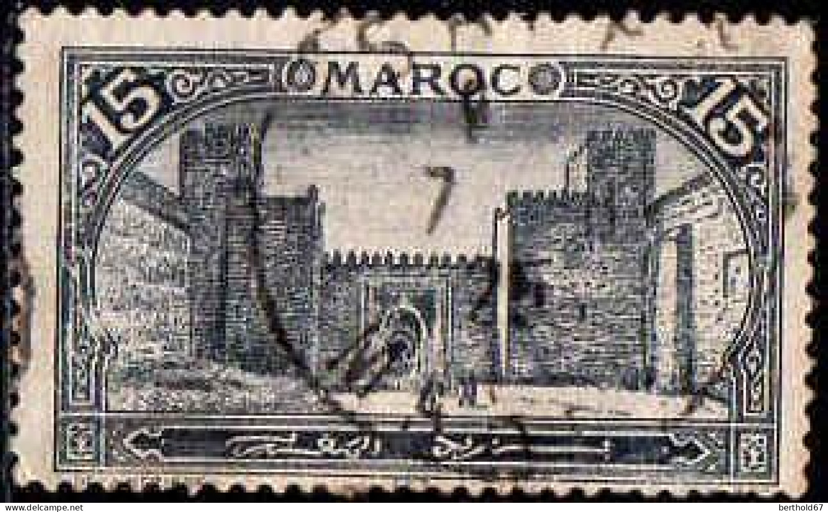 Maroc (Prot.Fr) Poste Obl Yv: 68 Mi:26 Fez Bab-Segma (Beau Cachet Rond) - Usati