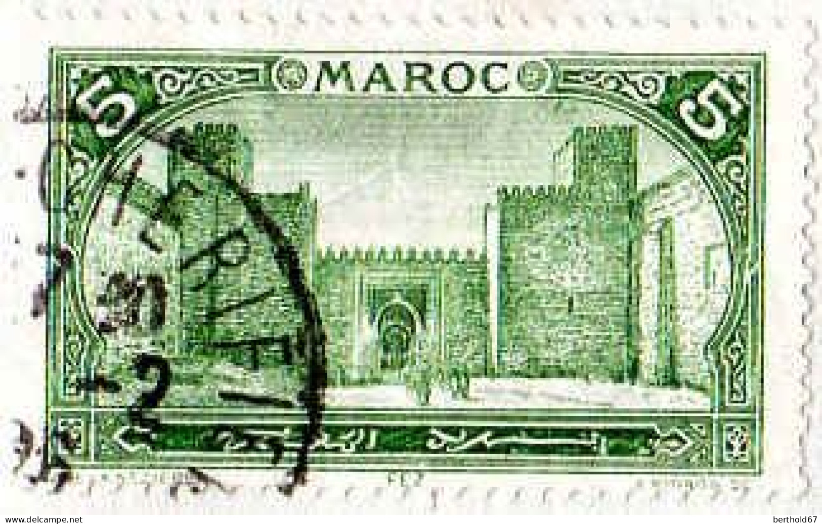 Maroc (Prot.Fr) Poste Obl Yv: 66 Mi:24 Fez Bab-Segma (TB Cachet Rond) - Gebruikt