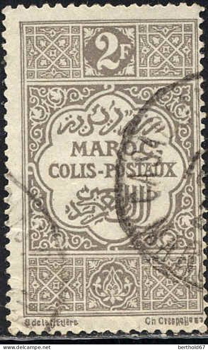 Maroc (Prot.Fr) Col-Post Obl Yv: 9 Mi:9 Colis-Postaux (TB Cachet Rond) - Usados
