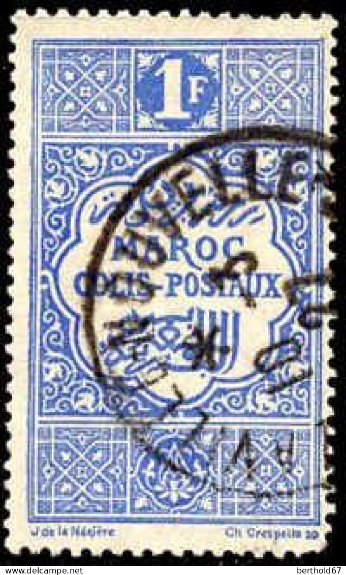 Maroc (Prot.Fr) Col-Post Obl Yv: 8 Mi:8 Colis-Postaux (TB Cachet à Date) 19-3-27 - Usados