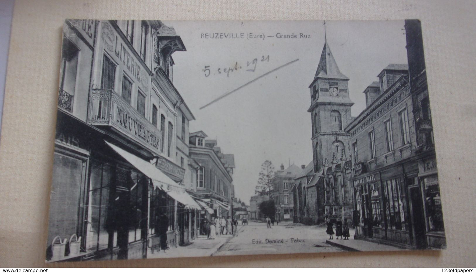 27 EURE BEUZEVILLE  1921 GRANDE RUE - Autres & Non Classés