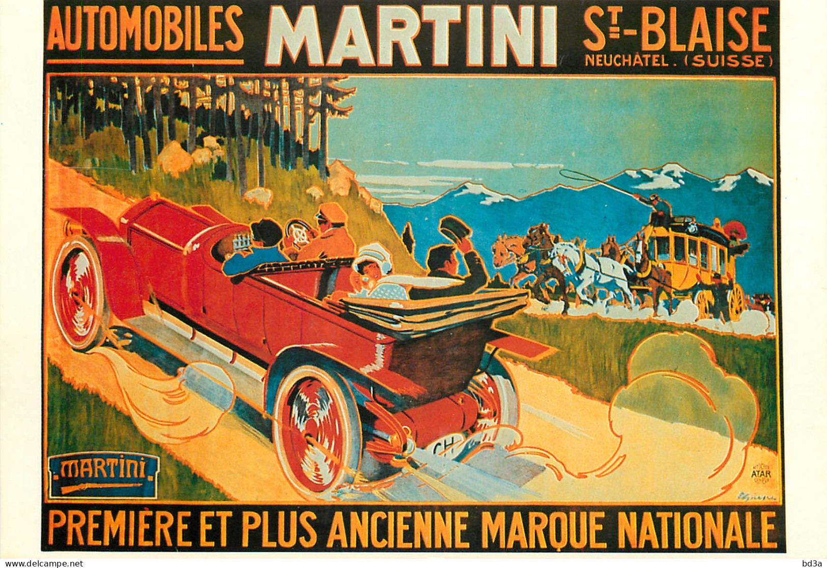 SUISSE AUTOMOBILES MARTINI SAINT BLAISE REPRODUCTION - PKW