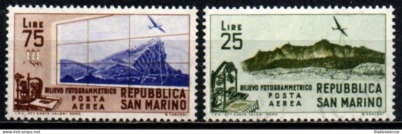 1952 - San Marino PA 109/10 Rilievo Fotogrammetrico   ++++++ - Nuevos