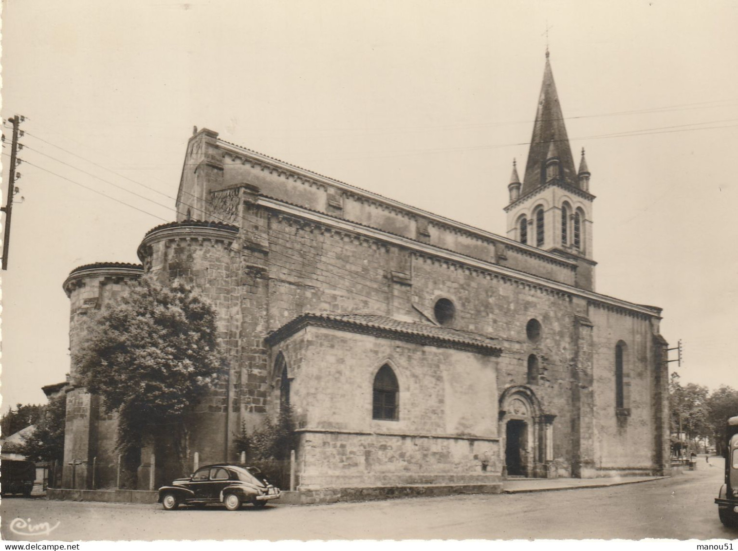 NOGARO - CPSM : L'église - Nogaro