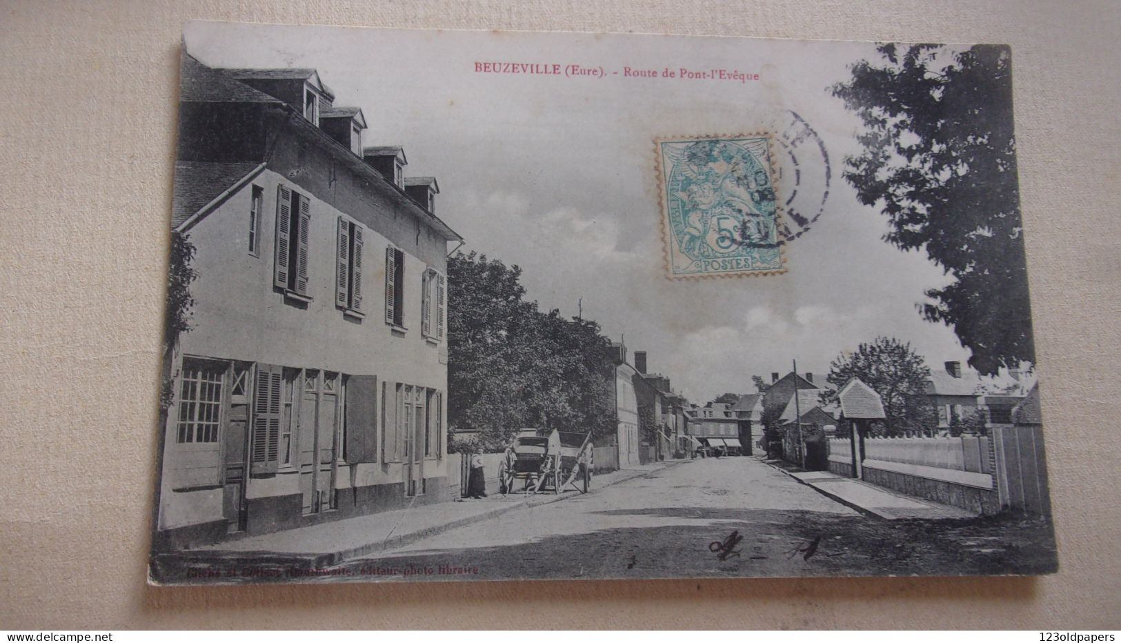 27 EURE BEUZEVILLE  ROUTE PONT L EVEQUE - Autres & Non Classés