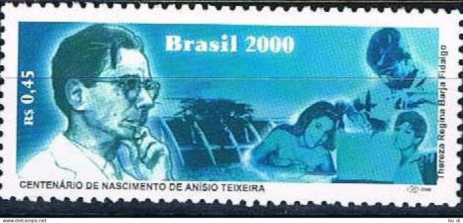 Brasilien 2050 Postfrisch - A. S. Teixeira (1900-1971), Pädagoge; Parkschule, Salvador; Pädagogik - Nuevos