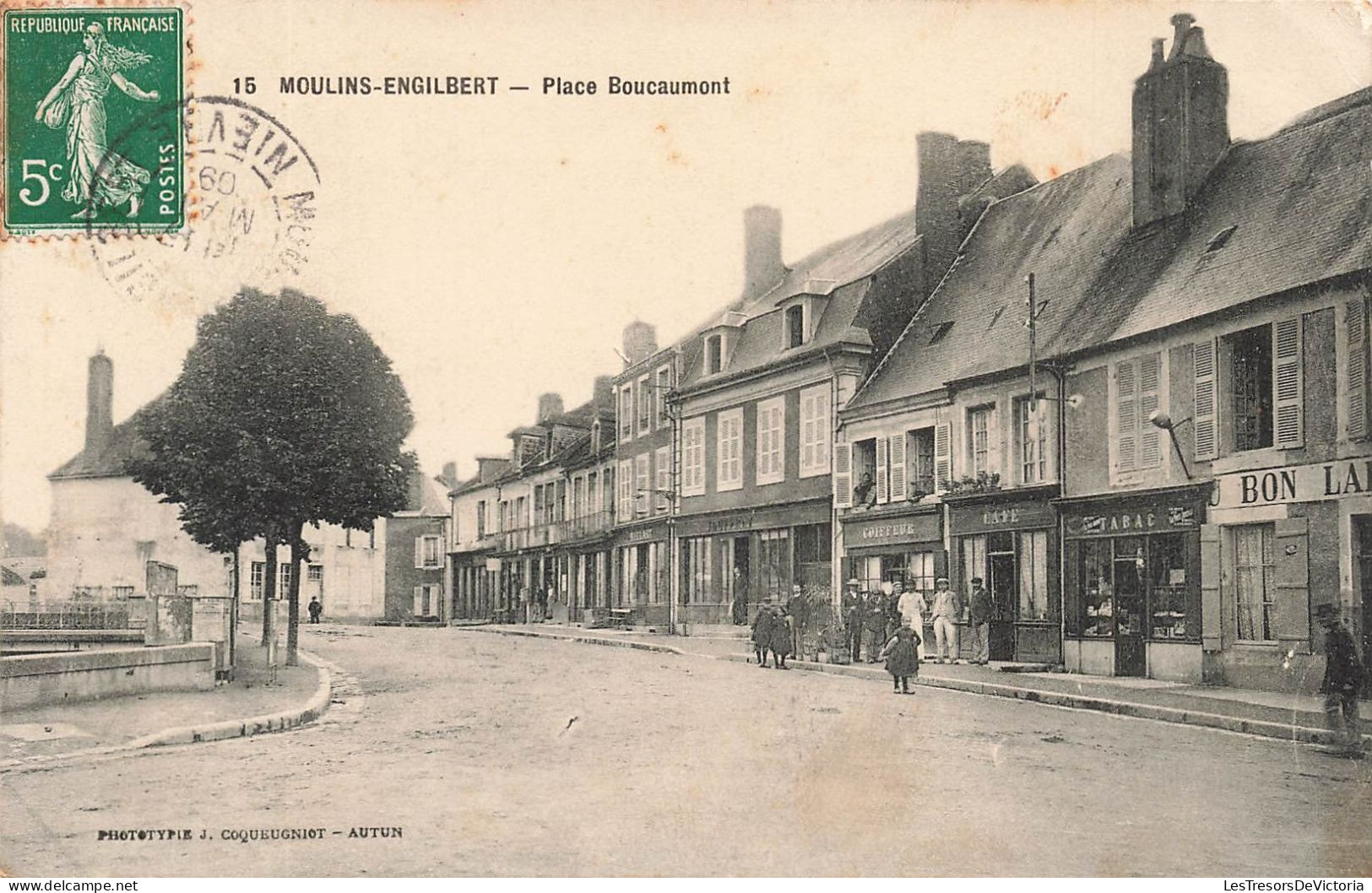FRANCE - Moulins Engilbert - Place Boucaumont - Carte Postale Ancienne - Moulin Engilbert