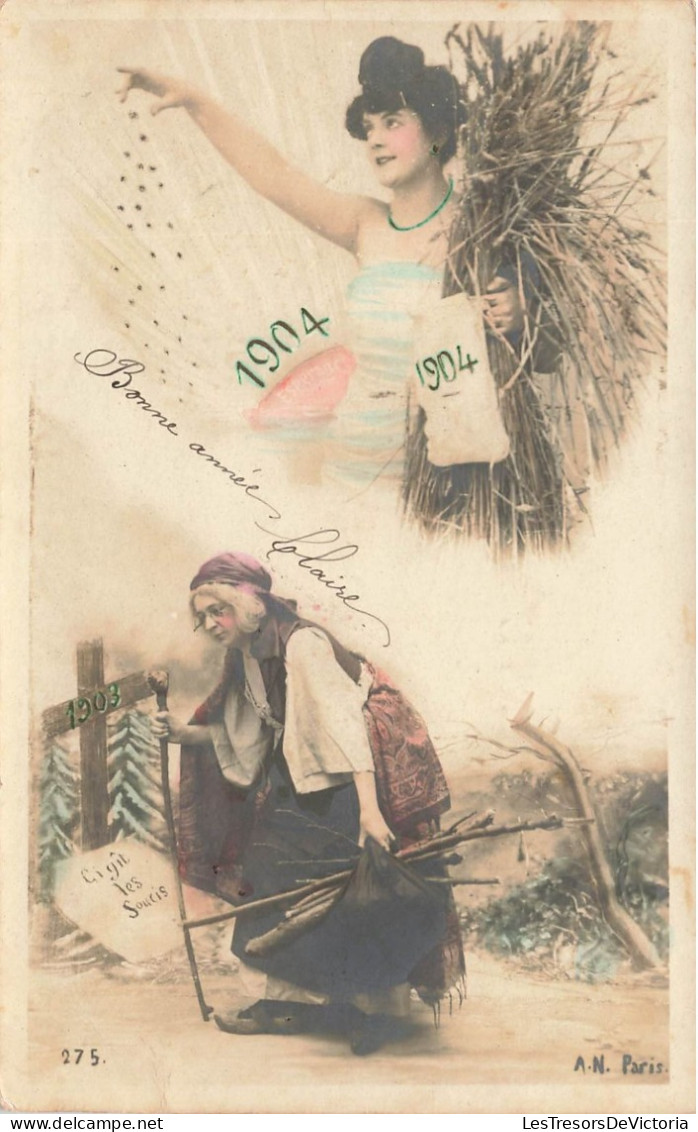 FETES ET VOEUX - Nouvel An - Accueil De La Nouvelle Année - Colorisé - Carte Postale Ancienne - Neujahr