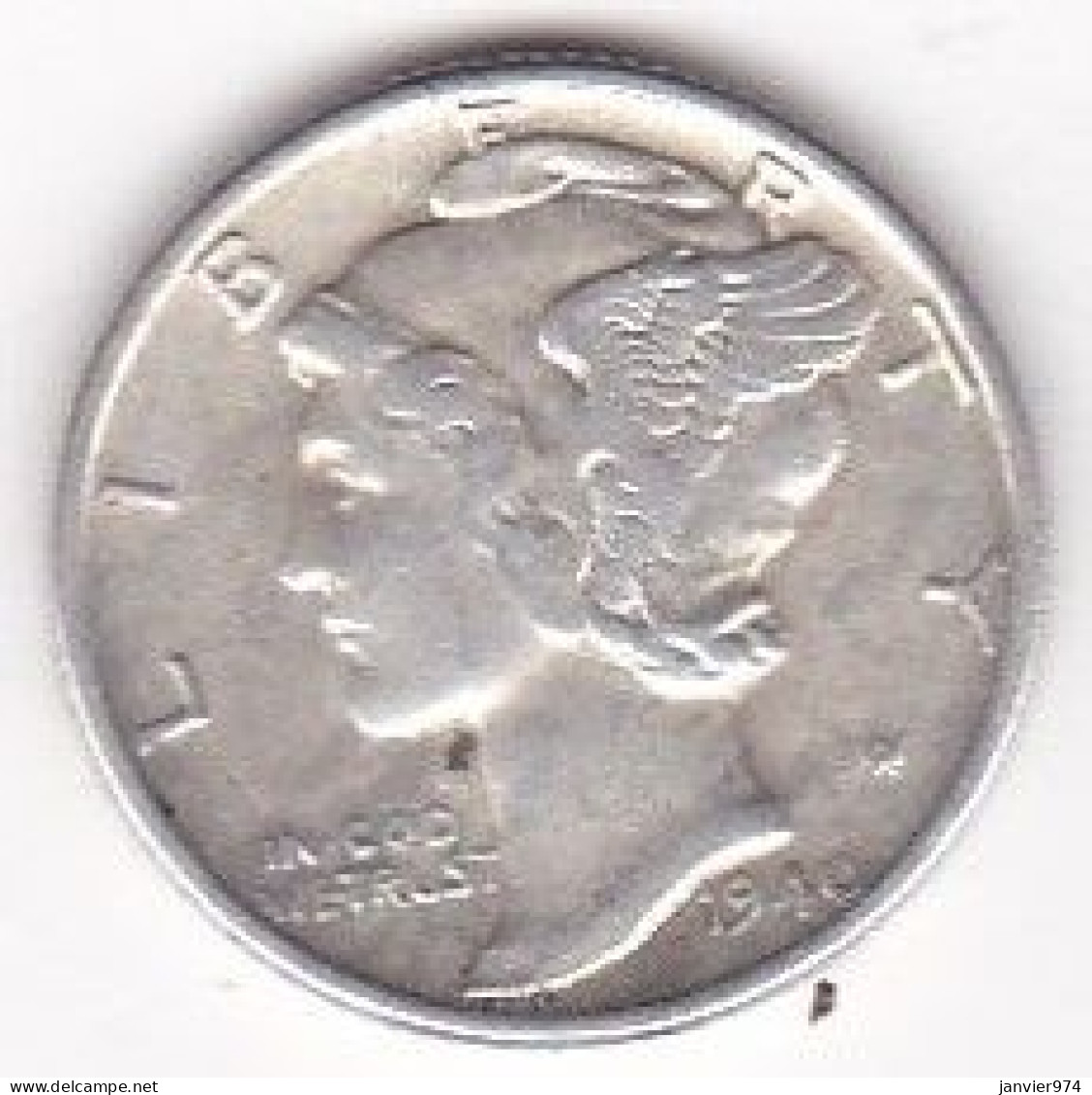 Etats-Unis. One Dime 1940, Mercury, En Argent - 1916-1945: Mercury (Mercurio)