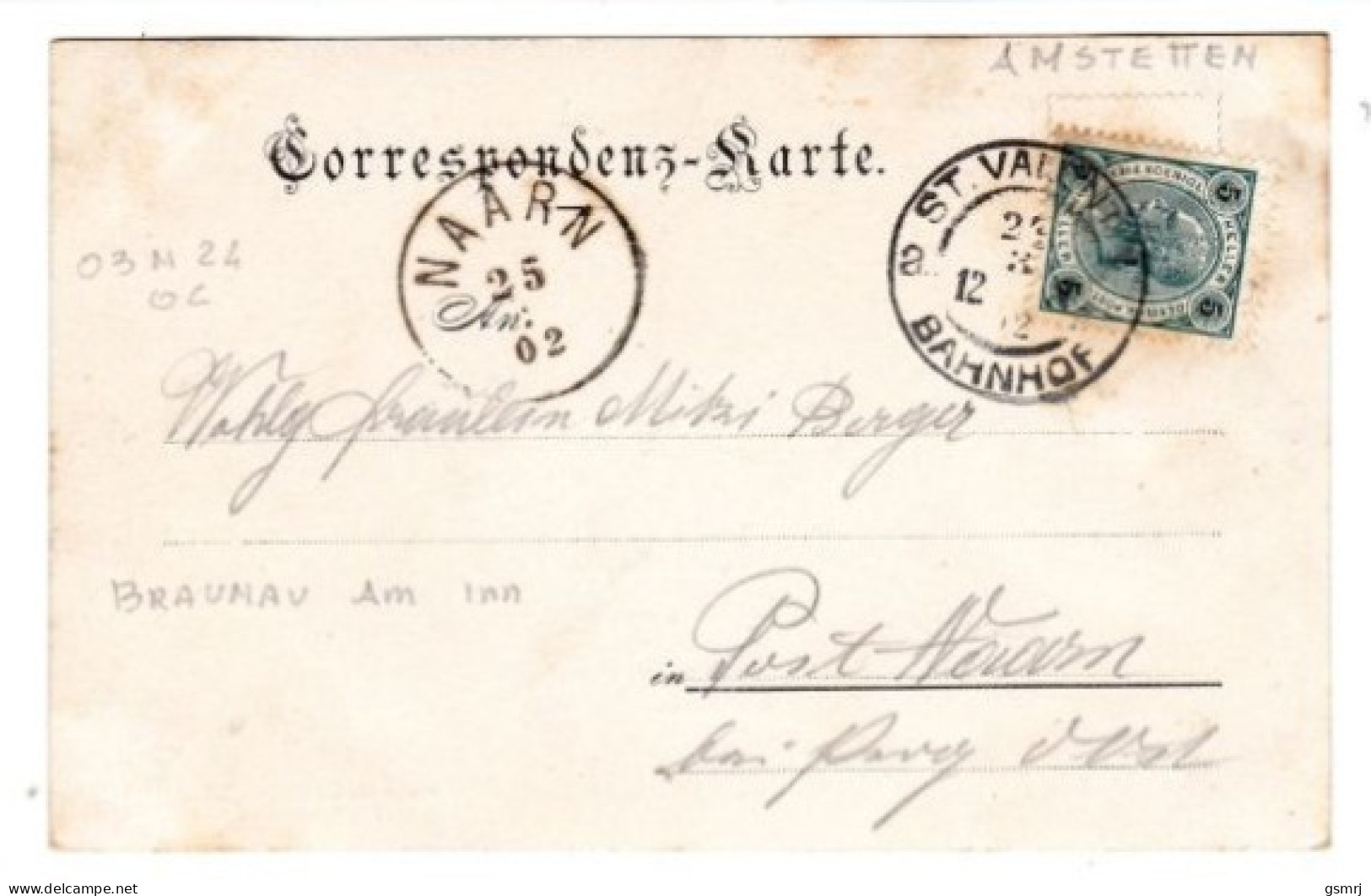 Österreichische Postkarte - Gruss - St  Pantaleon - Bezirk - Amstetten - Amstetten