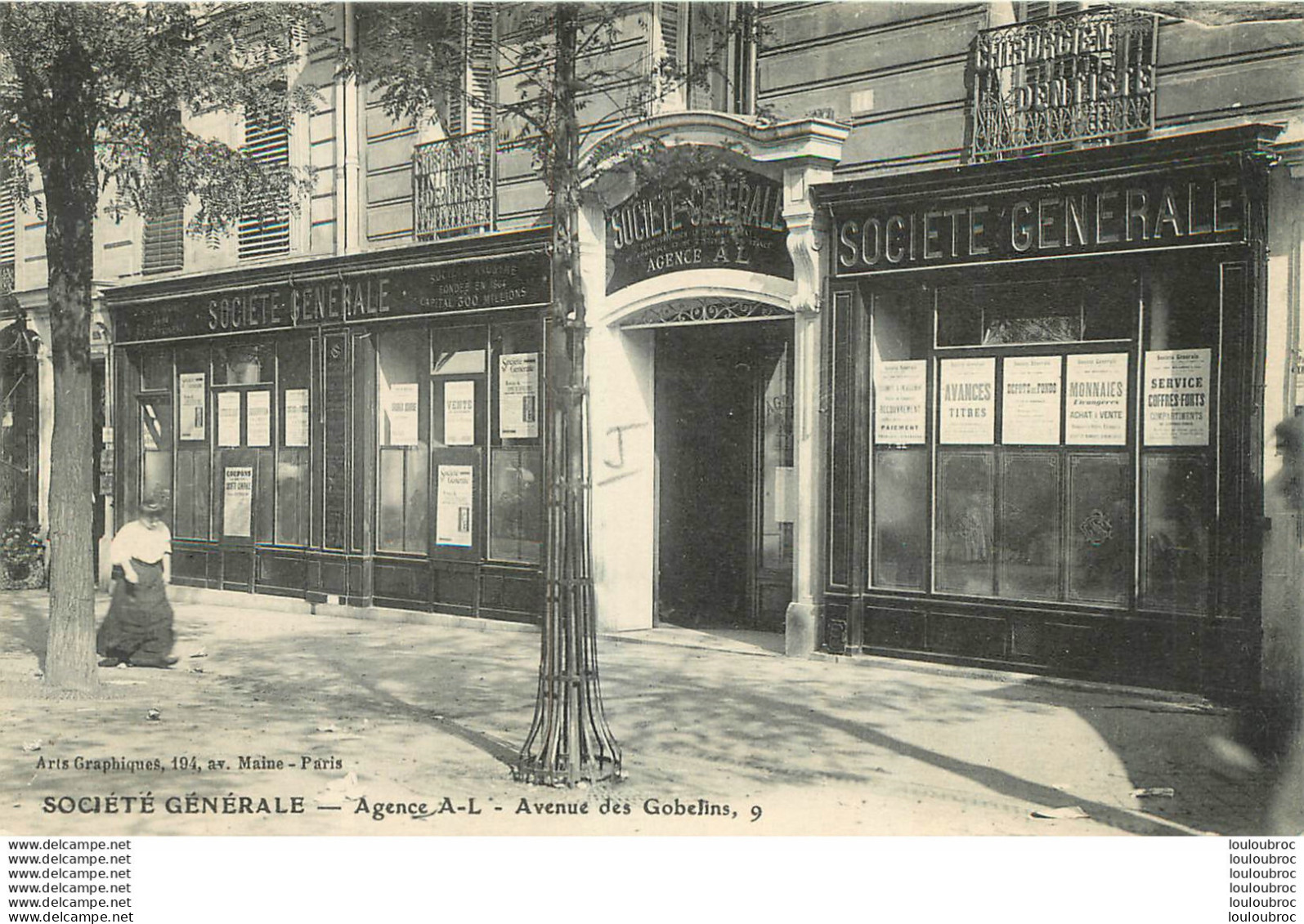 PARIS Ve SOCIETE GENERALE AVENUE DES GOBELINS - Paris (05)