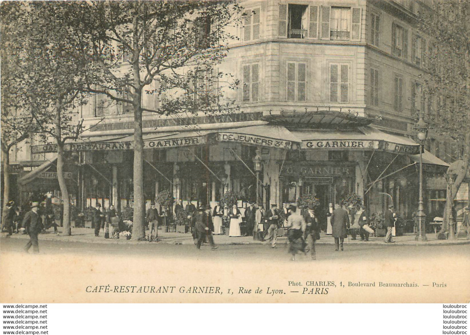 PARIS XIIe CAFE RESTAURANT GARNIER 1 RUE DE LYON - Arrondissement: 12