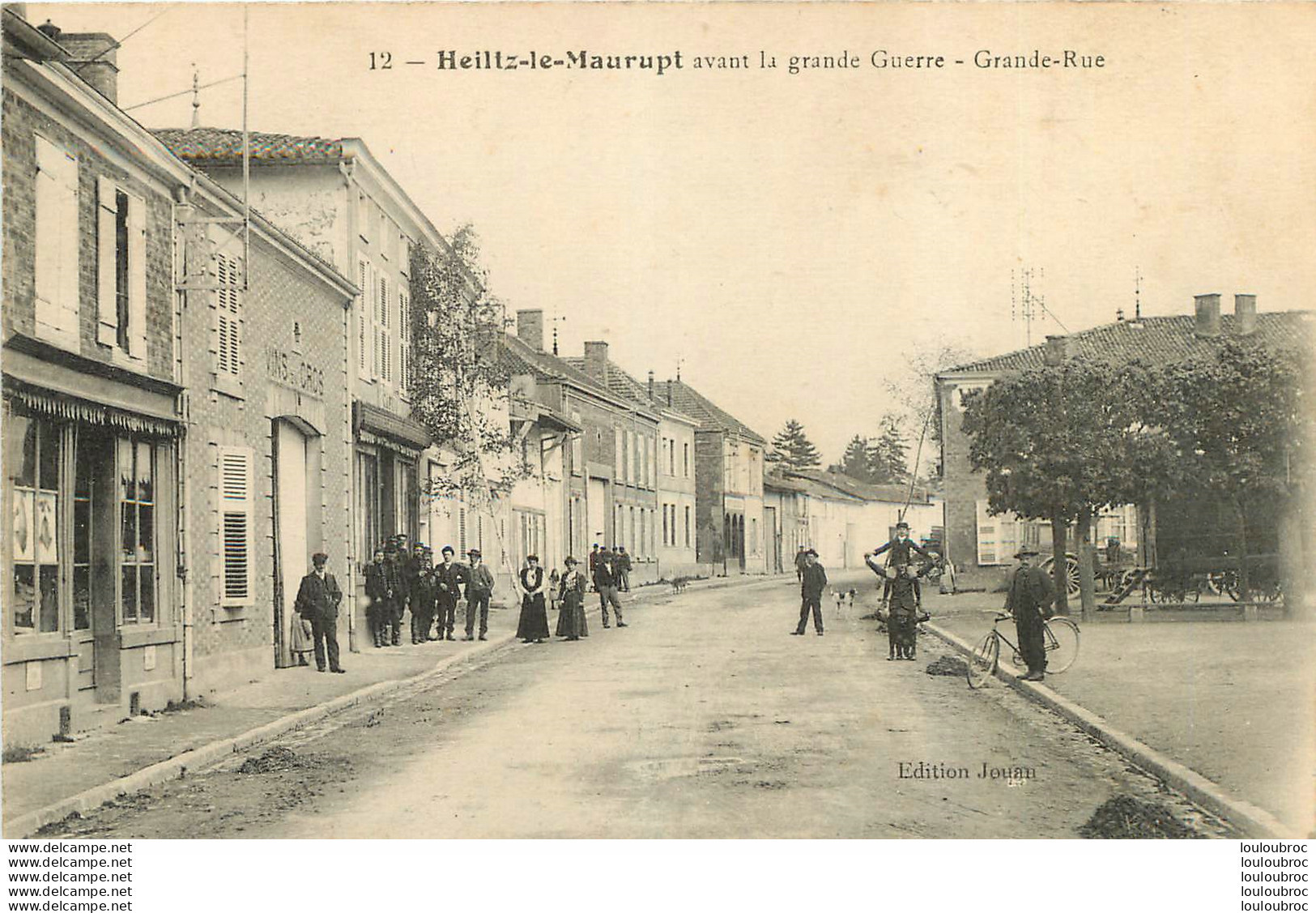 HEILTZ LE MAURUPT  GRANDE RUE AVANT LA GRANDE GUERRE - Autres & Non Classés