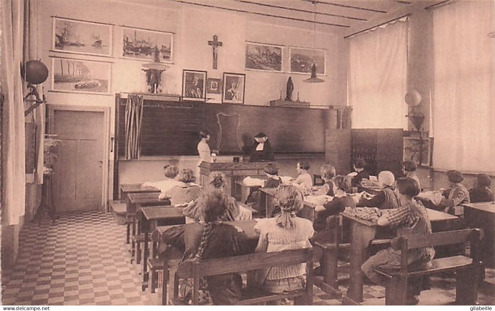 Charbonnages Limbourg Meuse -  Koolmijnen Limburg Maas - Eysden Ste Barbe - Une Classe De L'ecole Des Filles - Tessenderlo