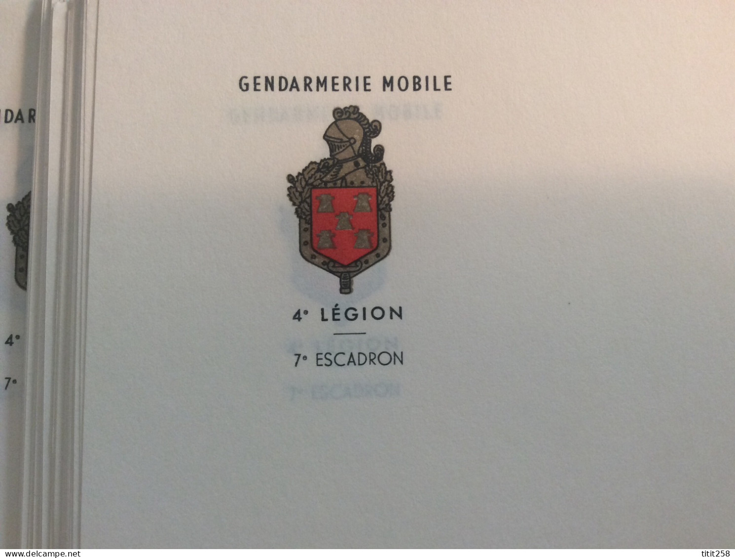 Ancien Papiers A Lettres ( 200 Environ ) Correspondance Armées . Gendarmerie Mobile 4éme Légion 7 éme Escadron - Polizia