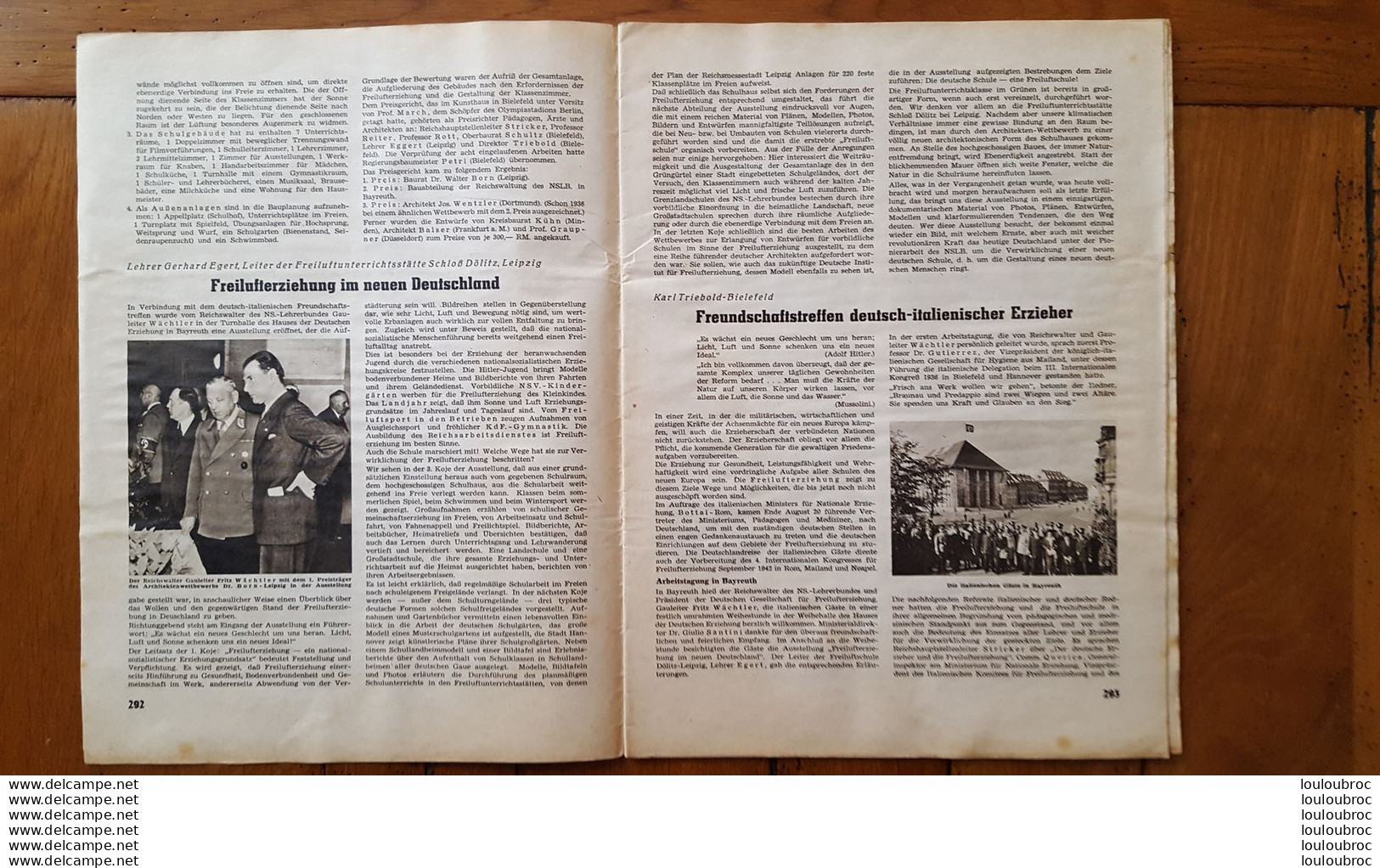 DER DEUTSCHE ERZIEHER  JOURNAL ALLEMAND 10/1941 DE 30 PAGES - 1939-45