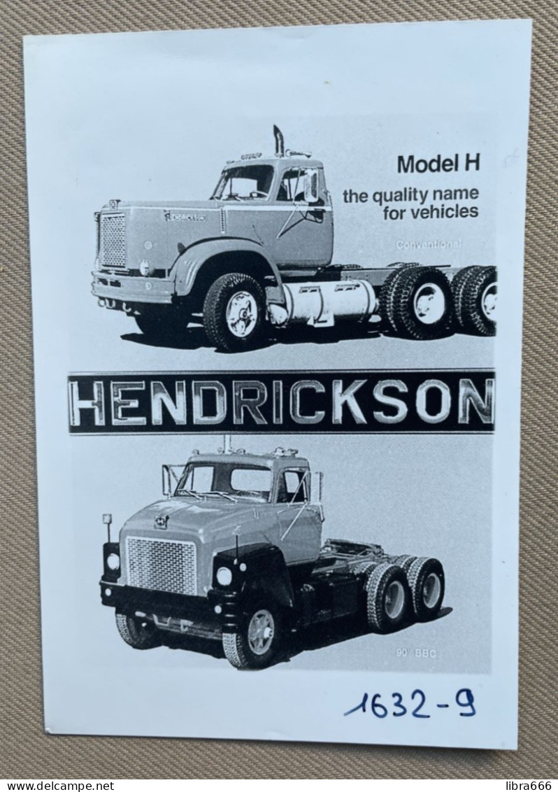 HENDRICKSON Model H - 15 X 10 Cm. (REPRO PHOTO ! Zie Beschrijving, Voir Description, See Description) ! - Coches