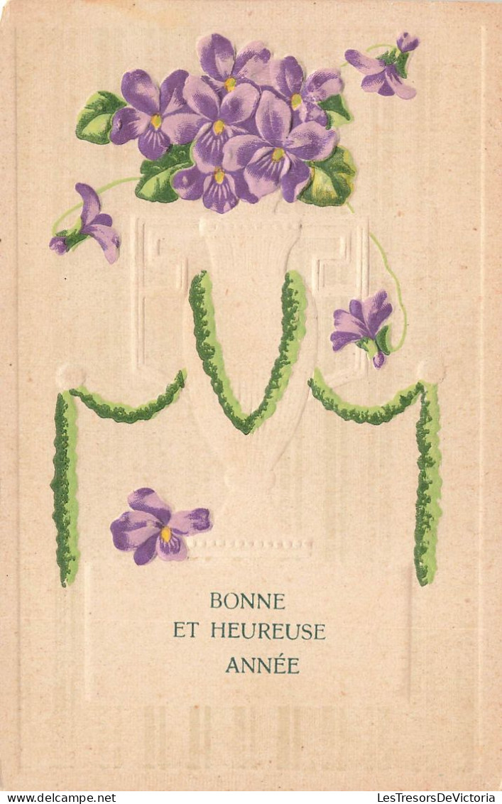 FETES ET VOEUX - Nouvel An - Un Bouquet De Fleurs Dans Un Vase - Colorisé - Carte Postale Ancienne - Nouvel An