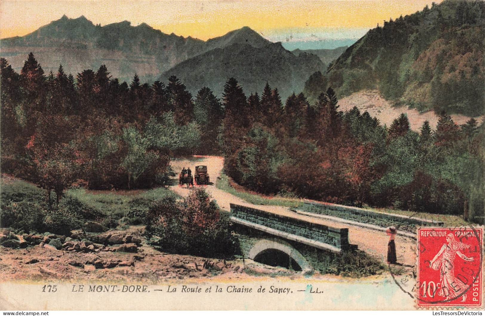 FRANCE - Le Mont Dore - Vue Sur La Route De La Chaine De Sancy - L L - Vue Générale - Colorisé - Carte Postale Ancienne - Le Mont Dore