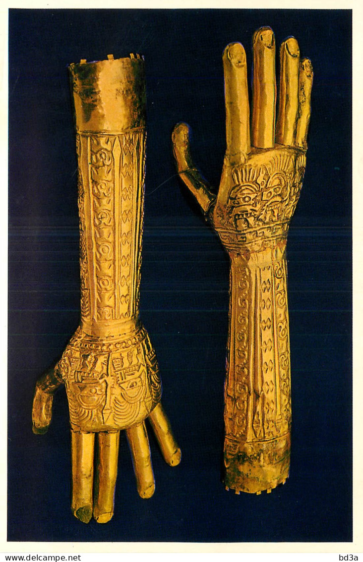 PEROU PERU PAR DE MANOS FUNERARIAS DE ORO CHIMU - Peru