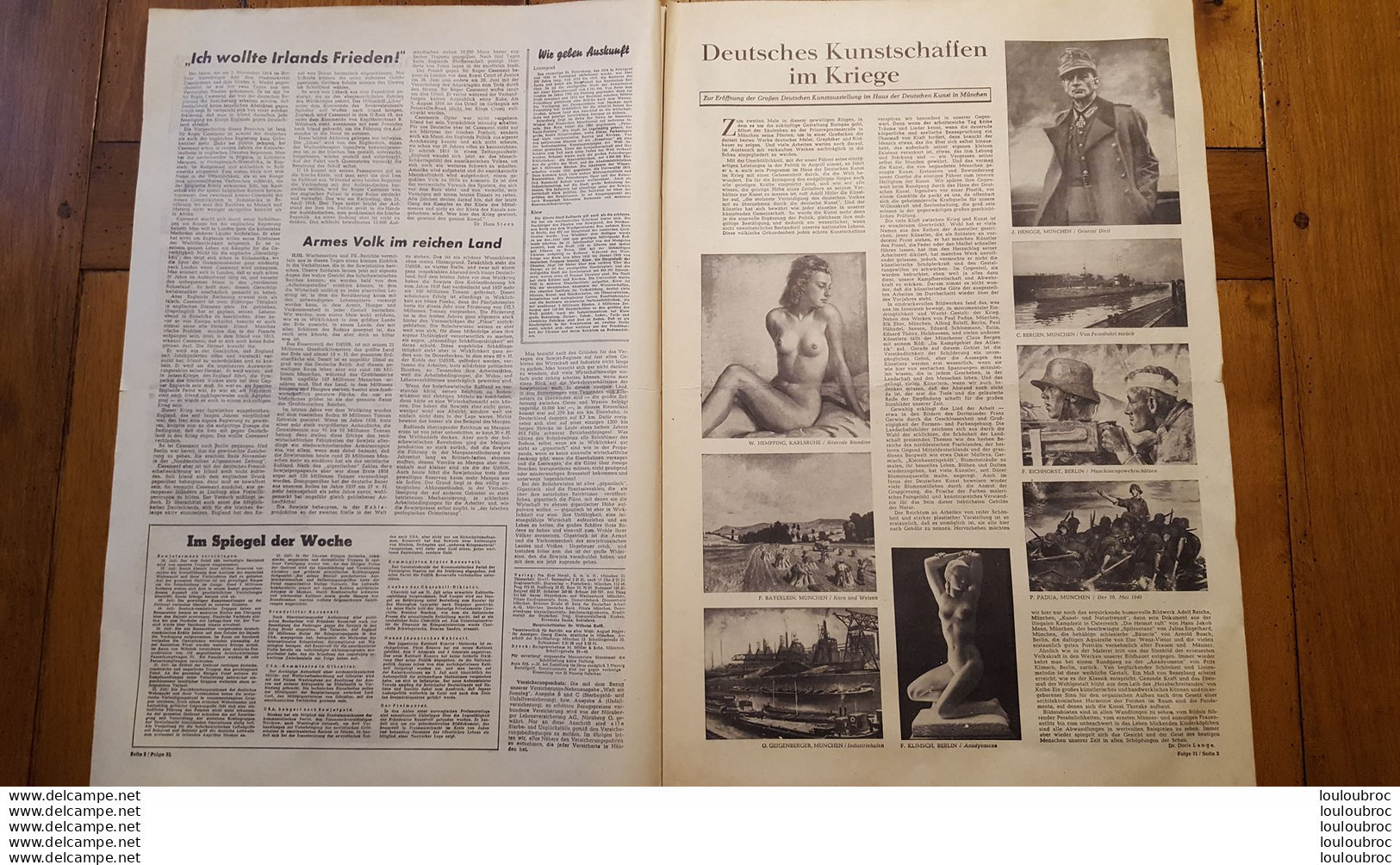 DIE POST 3 AOUT 1941 DIE ZEITUNG FUR JEDEN JOURNAL ALLEMAND 8 PAGES - 1939-45