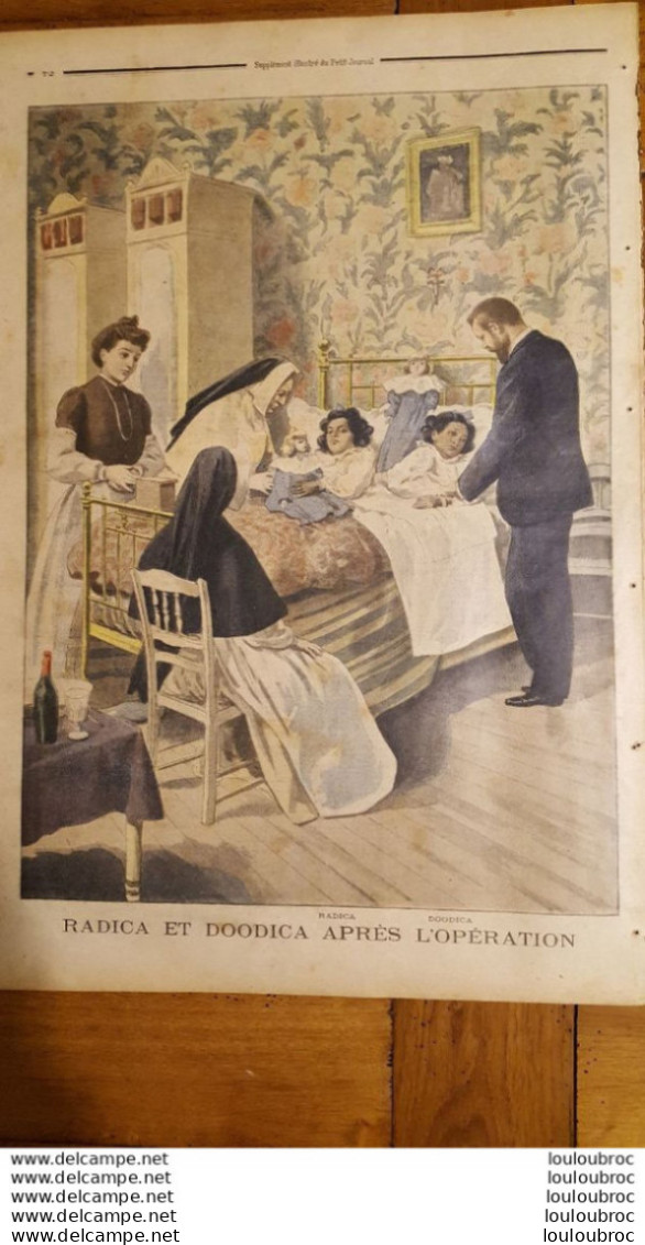 LE PETIT JOURNAL SUPPLEMENT ILLUSTRE 02 MARS  1902 APOTHEOSE DE VICTOR HUGO  ET RADICA ET DOODICA - Le Petit Journal