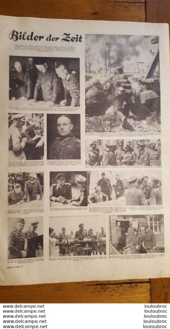 DIE POST 24 AOUT 1941 DIE ZEITUNG FUR JEDEN JOURNAL ALLEMAND 8 PAGES - 1939-45