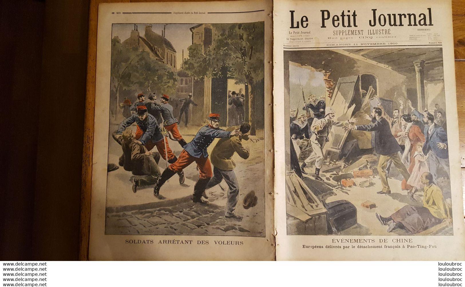 LE PETIT JOURNAL SUPPLEMENT ILLUSTRE 11 NOVEMBRE  1900 EVENEMENTS DE CHINE PAO-TING-FOU EUROPEENS DELIVRES - Le Petit Journal