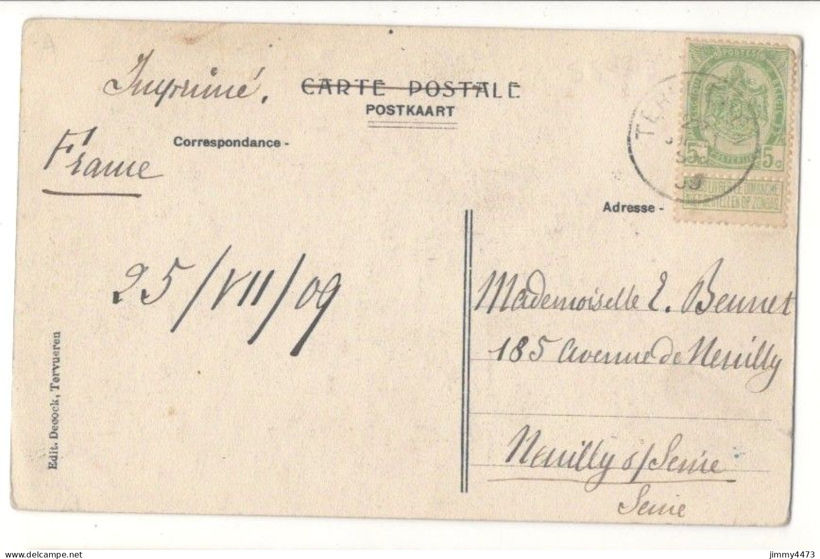 CPA - TERVUEREN En 1909 - Drève Des Sept-Etoiles ( Bois Bien Animé ) Brabant Flamand - Edit. Decock à Tervueren - Tervuren