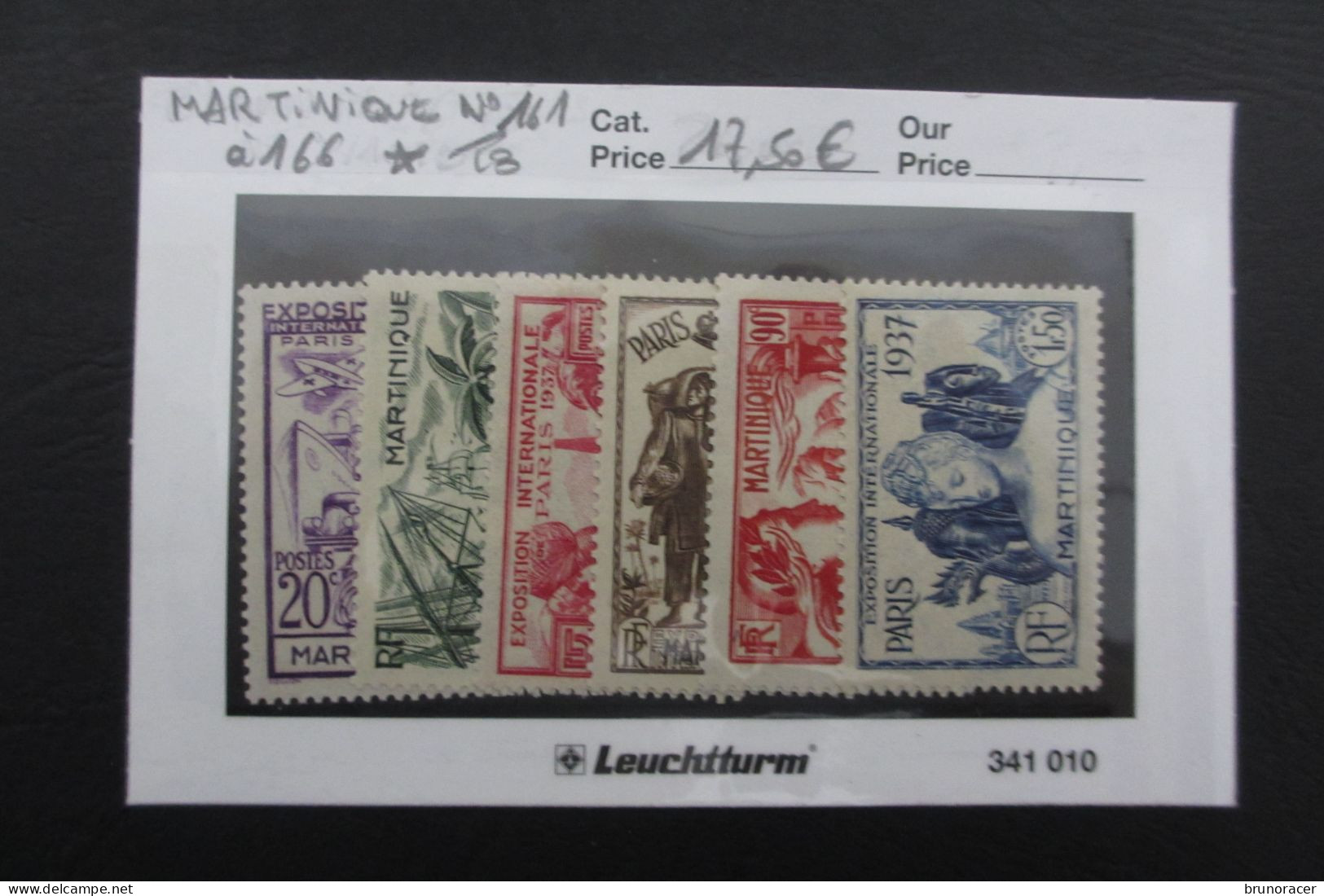 MARTINIQUE N°161 à 166 NEUF* TB COTE 17,50 EUROS VOIR SCANS - Neufs