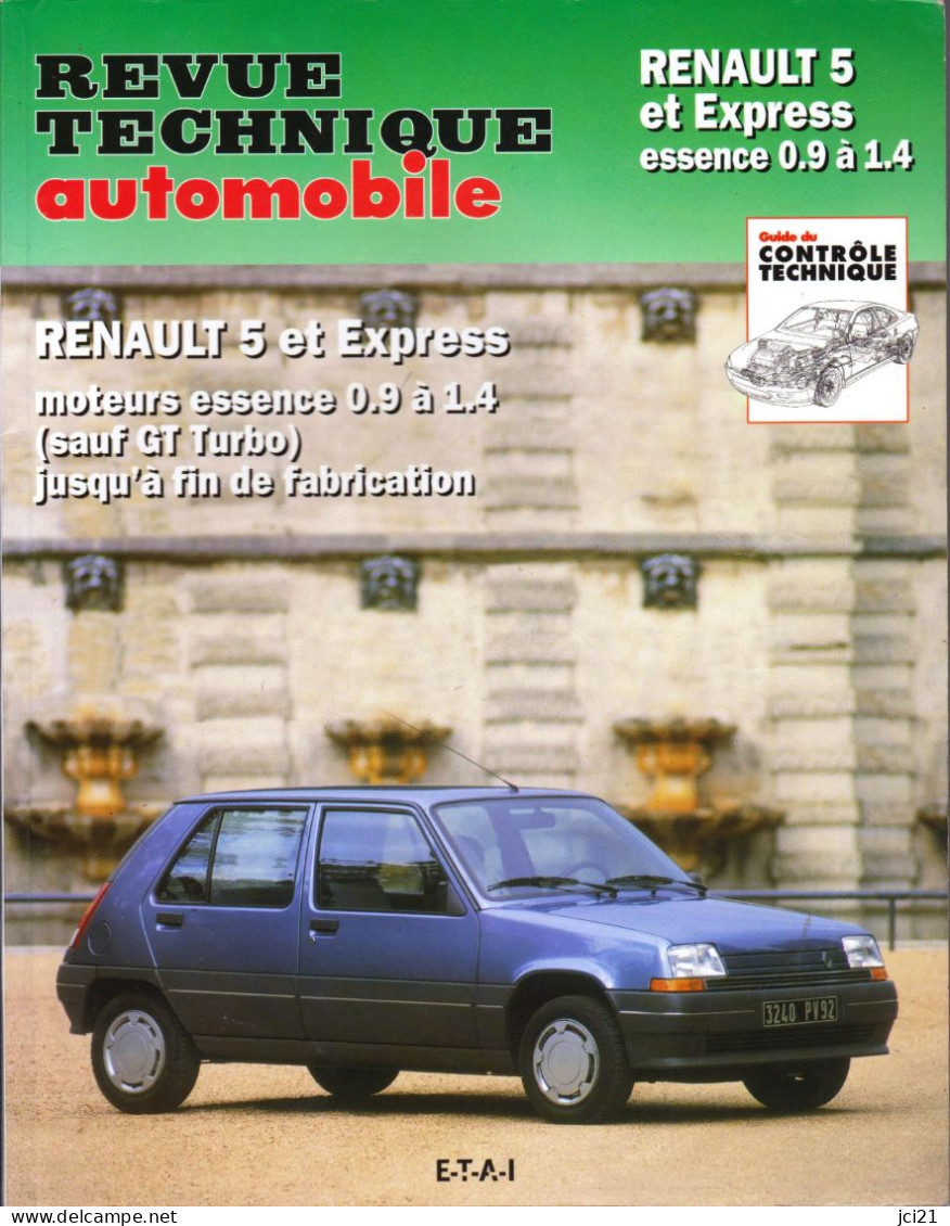Revue Technique Automobile " RENAULT 5 Et Express Essence "  _RLVP124 - Auto