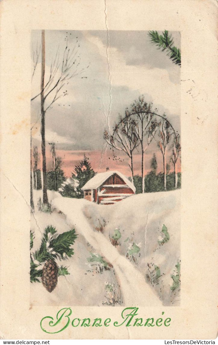 FETES ET VOEUX - Nouvel An - Un Chemin Recouvert Par La Neige  - Colorisé - Carte Postale Ancienne - Nouvel An