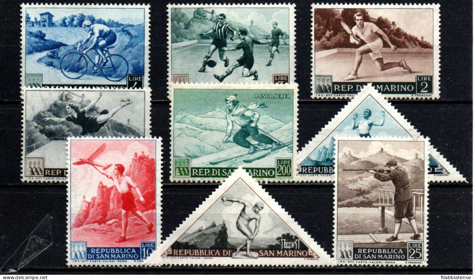 1953 - San Marino 391/98 + PA 111 Sport   ++++++ - Unused Stamps