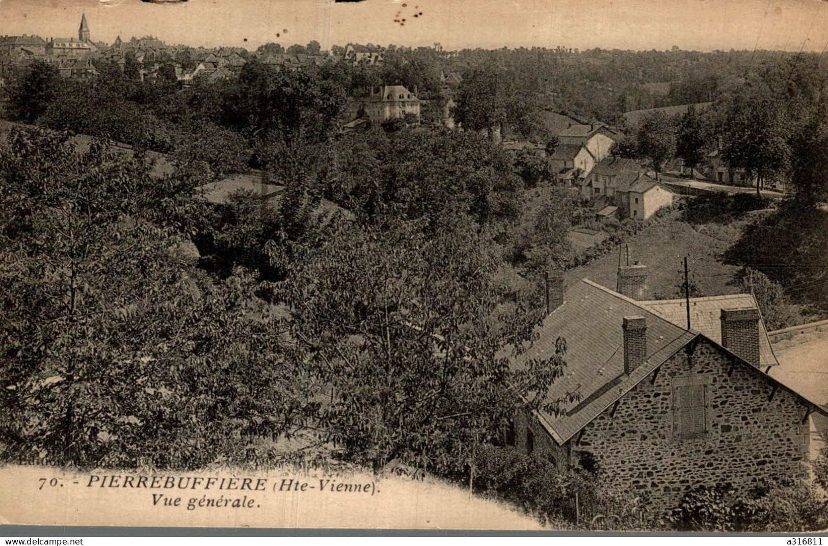 87 : Pierrebuffière - Vue Générale - Plan Inhabituel - Pierre Buffiere