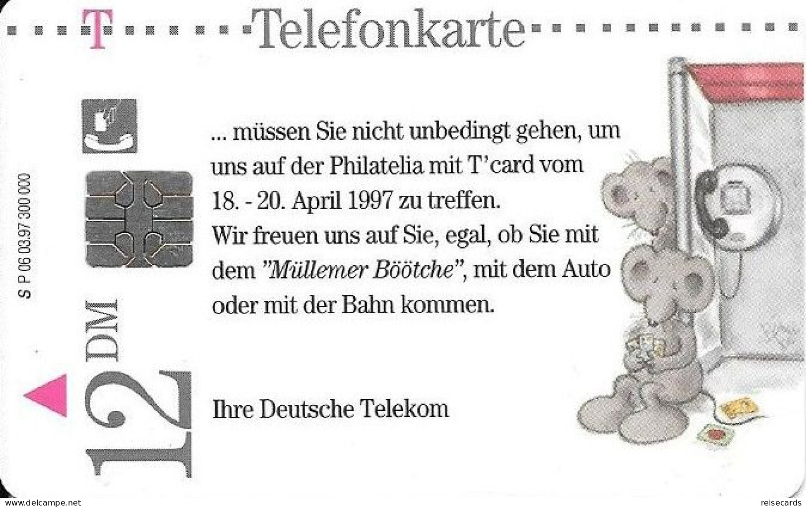 Germany: Telekom P 06 03.97 Philatelia Mit T'card Expo 1997 Köln. Bärbel Haas. Mint - P & PD-Serie : Sportello Della D. Telekom