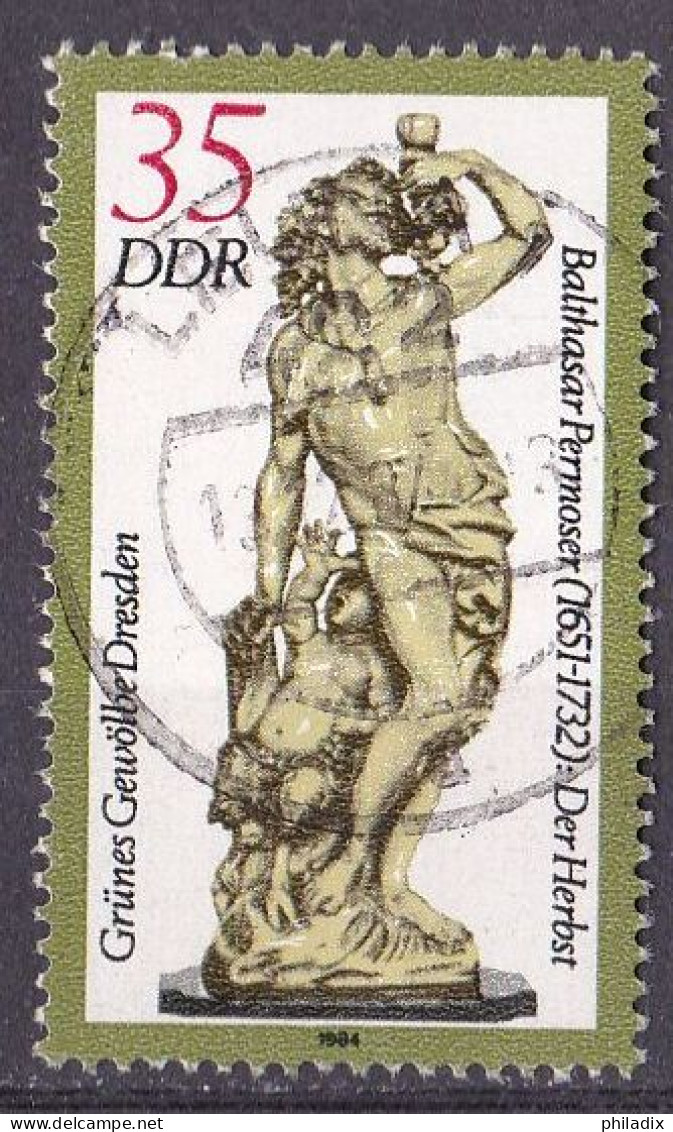 # (2908 I) DDR 1984 Grünes Gewölbe Dresden: Kunstwerke O/used (A3-7) - Gebraucht
