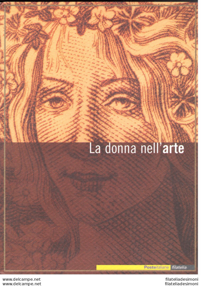 2002 Italia - Repubblica , Folder - La Donna Nell'Arte MNH** - Pochettes